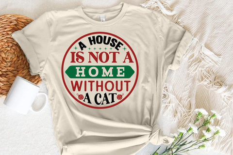 A house is not a home without a cat SVG Angelina750 