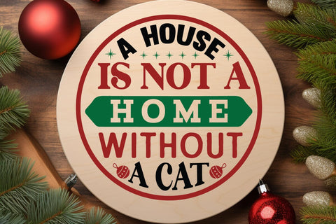 A house is not a home without a cat SVG Angelina750 