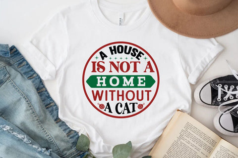 A house is not a home without a cat SVG Angelina750 