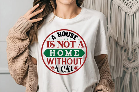 A house is not a home without a cat SVG Angelina750 
