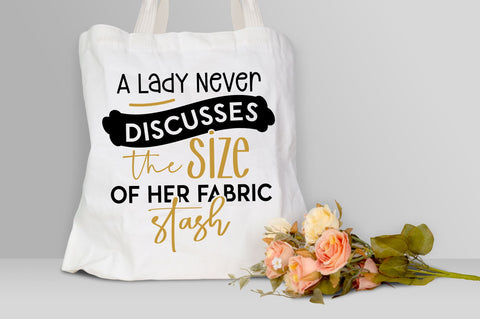 A lady never discusses the size Svg design SVG Regulrcrative 