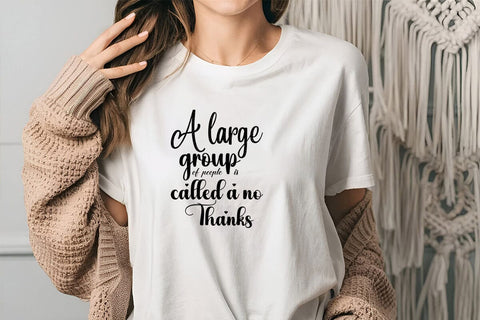 A large group of people is called a no thanks SVG Angelina750 