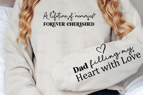 A lifetime of memories forever cherished Sleeve SVG Design SVG Designangry 