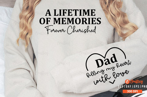 A lifetime of memories forever cherished Sleeve SVG Design SVG Designangry 