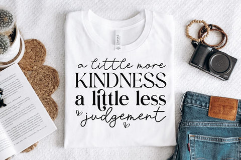 A little more kindness A little less judgement Sleeve SVG Design, Inspirational sleeve SVG, Motivational Sleeve SVG Design, Positive Sleeve SVG SVG Regulrcrative 