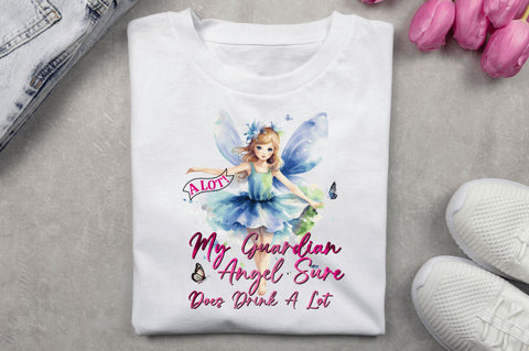 A lot my guardian angel sure does Sublimation Design Sublimation Regulrcrative 