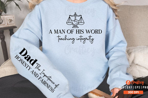 A man of his word teaching integrity SVG Design SVG Designangry 