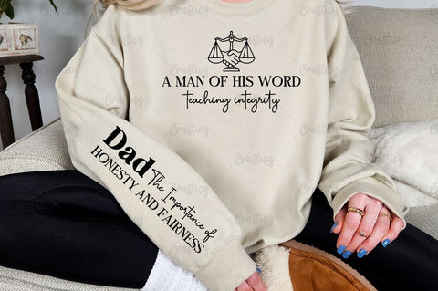 A man of his word teaching integrity SVG Design SVG Designangry 