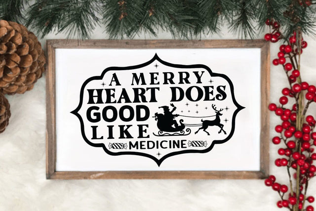 A merry heart does good like medicine SVG Angelina750 