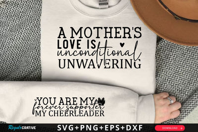 A mother s love is unconditional unwavering Sleeve SVG Design, Mother's Day Sleeve SVG, Mom Sleeve SVG SVG Regulrcrative 