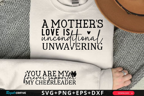 A mother s love is unconditional unwavering Sleeve SVG Design, Mother's Day Sleeve SVG, Mom Sleeve SVG SVG Regulrcrative 