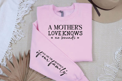 A mother s love knows no bounds Sleeve SVG Design, Mother's Day Sleeve SVG, Mom Sleeve SVG SVG Regulrcrative 