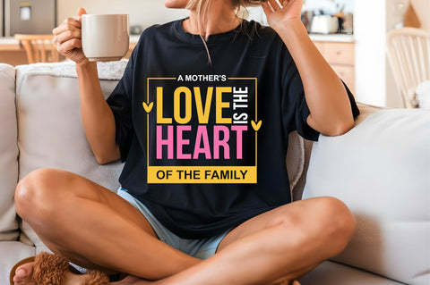 A mother's love is the heart of the family Svg Mother's Day Svg SVG shah alam 