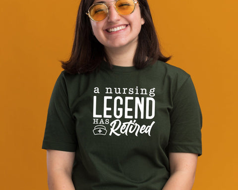 A Nursing Legend Has Retired Svg, Retired Nurse svg, Retired Nurse gift, RN Svg, Retired Nurse Shirt, Nurse Christmas Svg, Nursing Svg SVG DesignDestine 