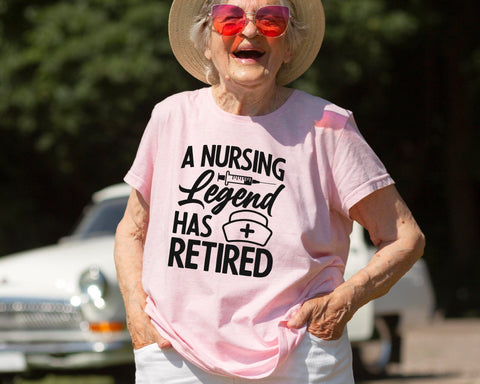 A Nursing Legend Has Retired Svg, Retired Nurse svg, Retired Nurse gift, RN Svg, Retired Nurse Shirt, Nurse Christmas Svg, Nursing Svg SVG DesignDestine 