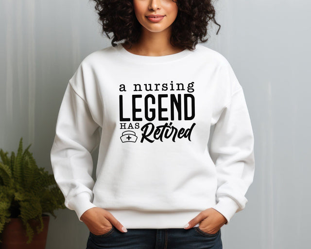 A Nursing Legend Has Retired Svg, Retired Nurse svg, Retired Nurse gift, RN Svg, Retired Nurse Shirt, Nurse Christmas Svg, Nursing Svg SVG DesignDestine 