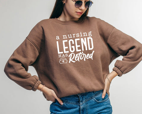 A Nursing Legend Has Retired Svg, Retired Nurse svg, Retired Nurse gift, RN Svg, Retired Nurse Shirt, Nurse Christmas Svg, Nursing Svg SVG DesignDestine 