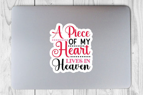 A piece of my heart lives in heaven SVG Angelina750 