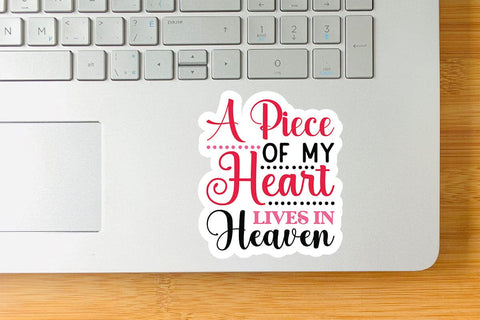 A piece of my heart lives in heaven SVG Angelina750 
