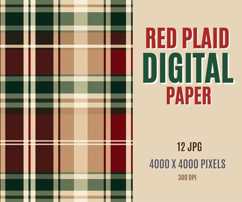 A plaid Background With Green And Brown Instant Download | Tartan Plaid | Green And Brown Plaid Digital Paper Pack | Digital Plaid Paper | Tartan Digital Paper Sublimation PrintingLife 