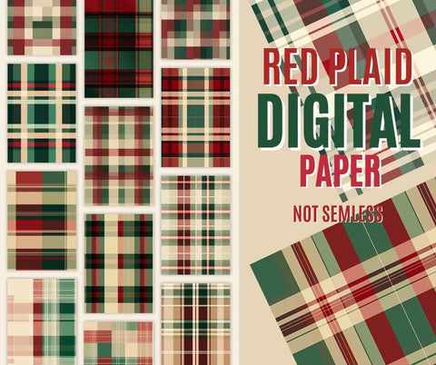 A plaid Background With Green And Brown Instant Download | Tartan Plaid | Green And Brown Plaid Digital Paper Pack | Digital Plaid Paper | Tartan Digital Paper Sublimation PrintingLife 