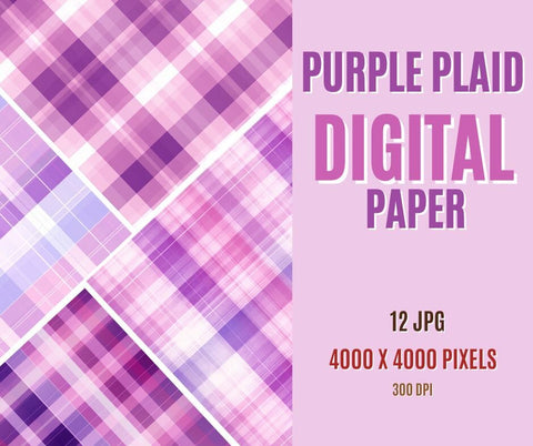 A plaid Background With Purple Pink And Lightpink Instant Download | Tartan Plaid | Purple Pink And Lightpink Plaid Digital Paper Pack | Digital Plaid Paper | Tartan Digital Paper Sublimation PrintingLife 