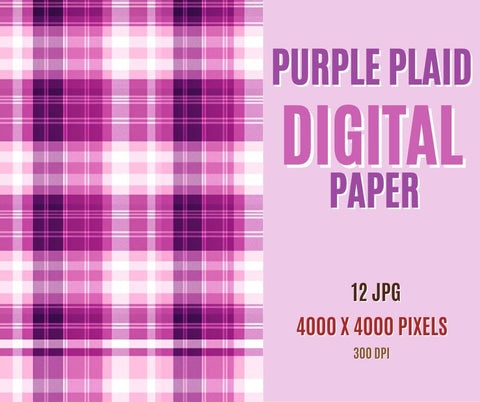 A plaid Background With Purple Pink And Lightpink Instant Download | Tartan Plaid | Purple Pink And Lightpink Plaid Digital Paper Pack | Digital Plaid Paper | Tartan Digital Paper Sublimation PrintingLife 