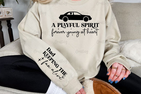 A playful spirit forever young at heart Sleeve SVG Design SVG Designangry 