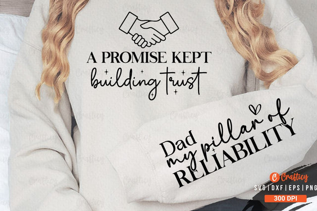 A promise kept building trust Sleeve SVG Design SVG Designangry 