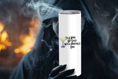 A Ring of Salt Will Protect You - Digital Design PNG JPG | Dark Humor, Funny Margarita with Salt Rim, Witchy Vibe Sublimation Willow Paige Farms 