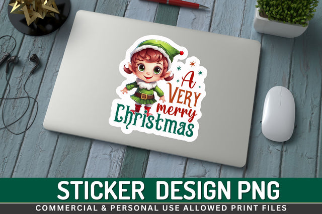A very merry Sticker Design Sublimation Regulrcrative 