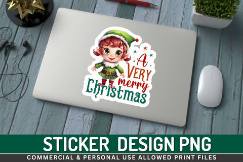 A very merry Sticker Design Sublimation Regulrcrative 