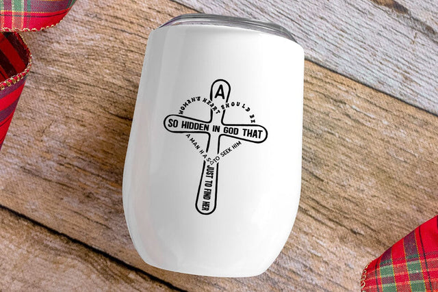 A womans heart should be so hidden in God that a man SVG Angelina750 