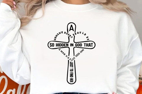 A womans heart should be so hidden in God that a man SVG Angelina750 