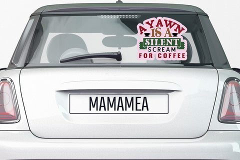 A yawn is a silent scream for coffee SVG Angelina750 