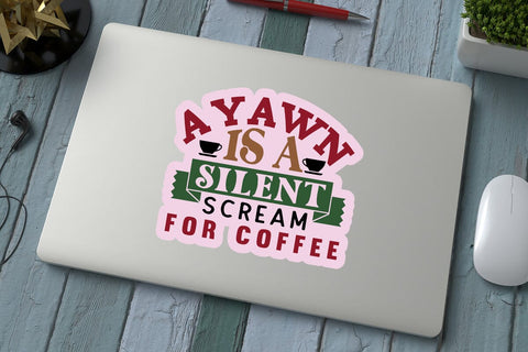 A yawn is a silent scream for coffee SVG Angelina750 