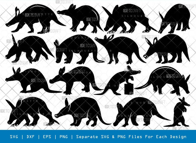 Aardvark Silhouette Svg Cricut Cut Files Png Bundle SVG ETC Craft 