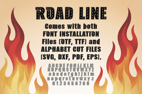 AB Road Fonts | Road Alphabet Racing Letters SVG OTF TTF Font TonisArtStudio 