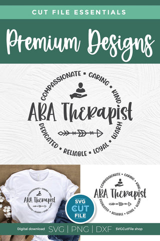 ABA therapist svg - a behavior therapist svg for crafters SVG SVG Cut File 