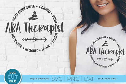 ABA therapist svg - a behavior therapist svg for crafters SVG SVG Cut File 