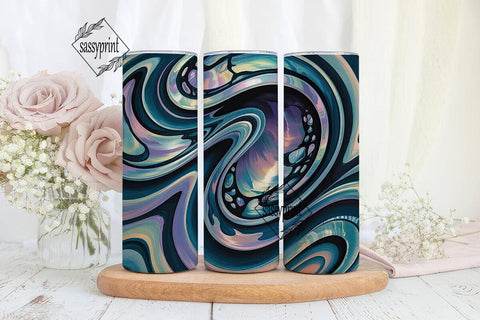 Abalone Shimmer 20oz Tumbler Wrap Sublimation sassyprint 