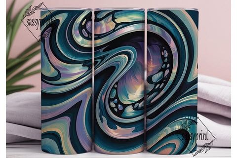 Abalone Shimmer 20oz Tumbler Wrap Sublimation sassyprint 