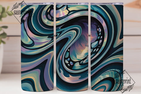 Abalone Shimmer 20oz Tumbler Wrap Sublimation sassyprint 