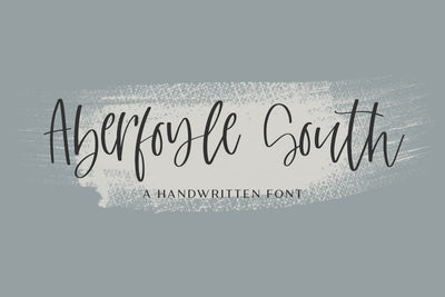 Aberfoyle South Script Font Beck McCormick 