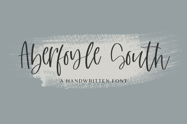 Aberfoyle South Script Font Beck McCormick 