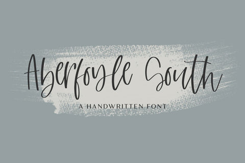 Aberfoyle South Script Font Beck McCormick 