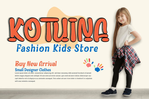 Abintqi - Playful Display Font Font twinletter 