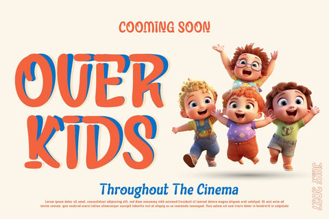 Abintqi - Playful Display Font Font twinletter 