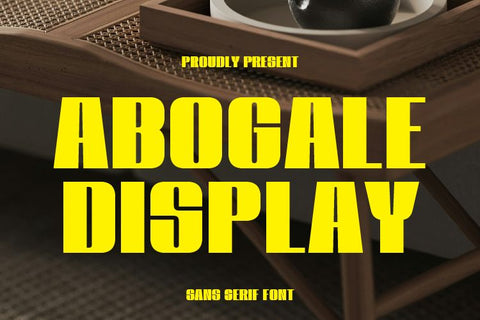Abogale Display Font Irvan Randi 