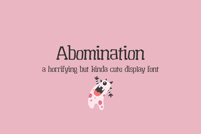Abomination Display Font Font Beck McCormick 